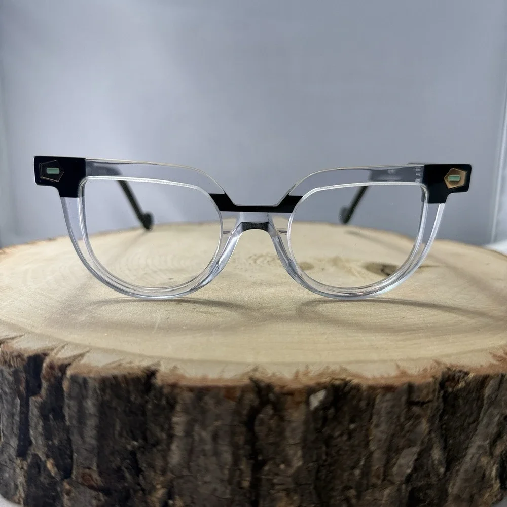 Anne‎ et Valentin Transmit 21C03 Clear W/Black Accent Eyeglass Frames